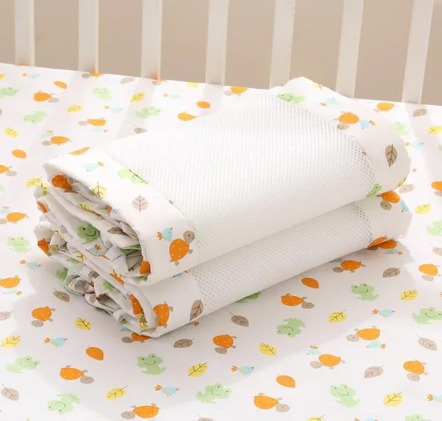 Mesh Anti collision Breathable Baby Bed Surrounding Colorful - Shop at LoveMi