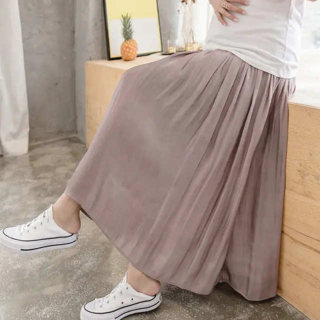 Net Red Western Maternity Dress Skirt Purple - Shop at LoveMi