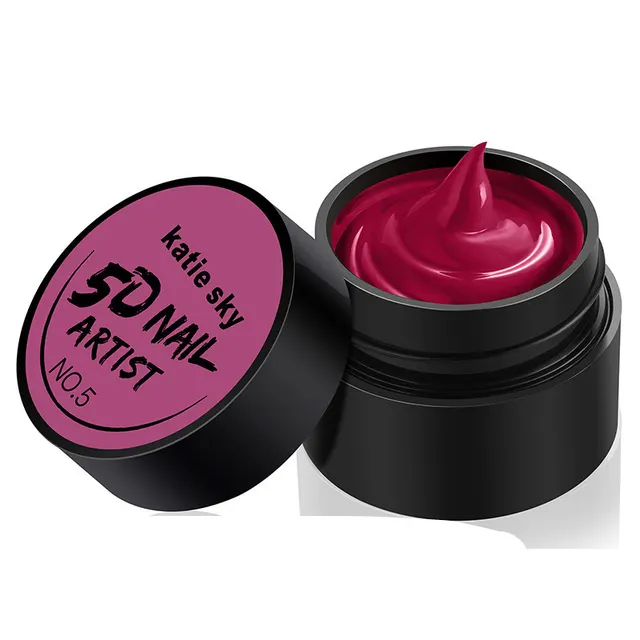 Painted Metal Painted Glue 5D Three dimensional Nail Phototherapy Pull Line Nail Polish Glue 5 Style - Shop at LoveMi