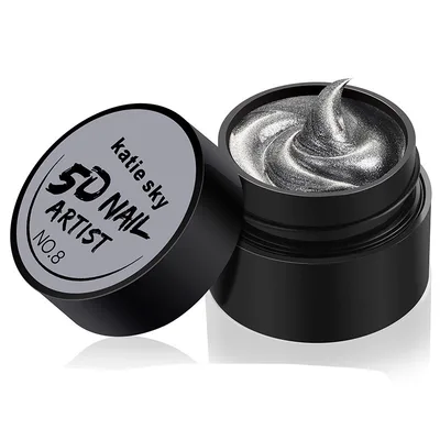 Painted Metal Painted Glue 5D Three dimensional Nail Phototherapy Pull Line Nail Polish Glue 8 Style - Shop at LoveMi