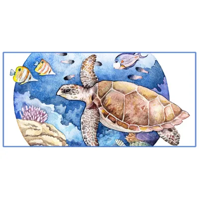 Turtle Digital Printing Beach Towel 200G Double Sided Fleece Can Be Used As A Bath Towel 75X150Cm - Shop at LoveMi