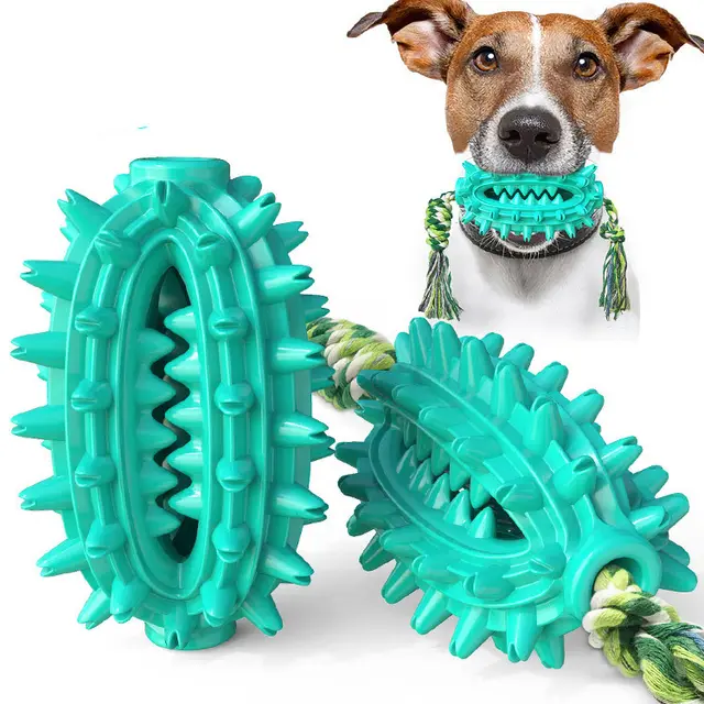 Dog Toy With Rope Fairy Ball Molar Stick Toothbrush Dog Vent Chew Lake Blue - Shop at LoveMi