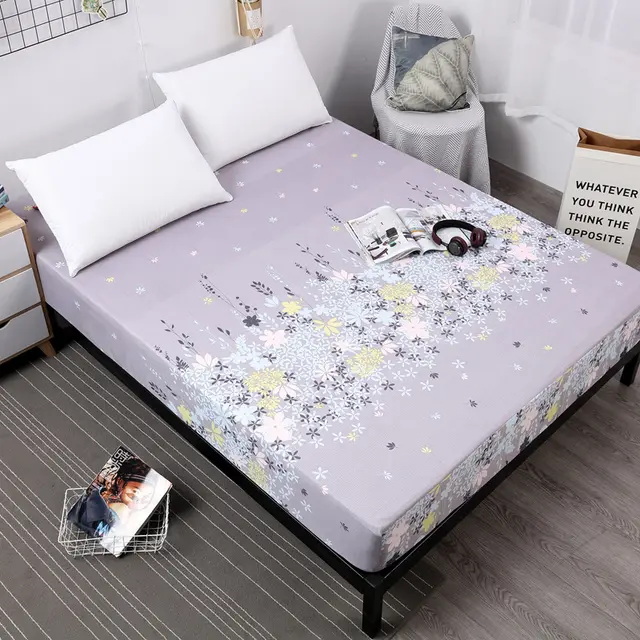Shrimp Waterproof Bed Sheet Printing Dustproof Bed Cover Moisture proof Mattress Cover Baby Bed Wetting Pack Bed Cover 3Style - Shop at LoveMi
