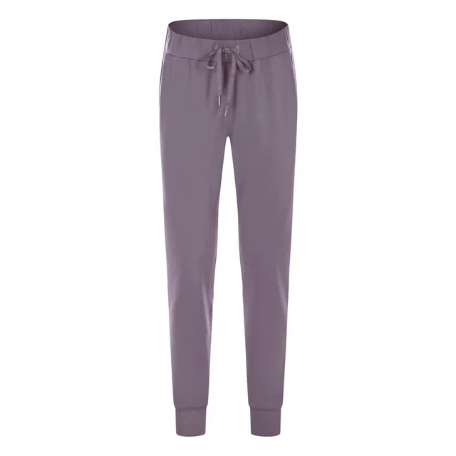 Elastic Waist Yoga Pants, Simple Straight Sports And Leisure Elastic Waist Nine Point Pants Women Brown - Shop at LoveMi