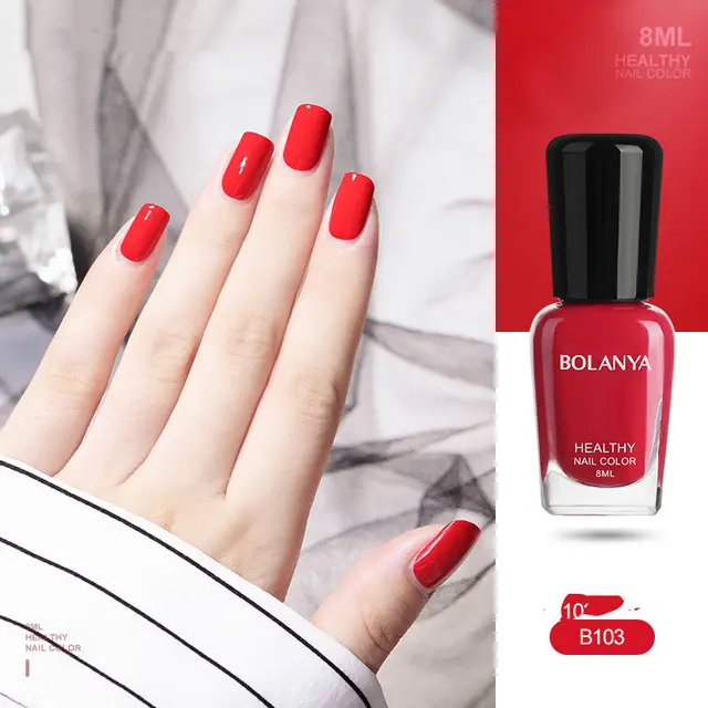 Water Based Nail Polish Free Of Baking Can Be Torn Off, Quick Drying And Lasting Blazing Fireworks B103 - Shop at LoveMi
