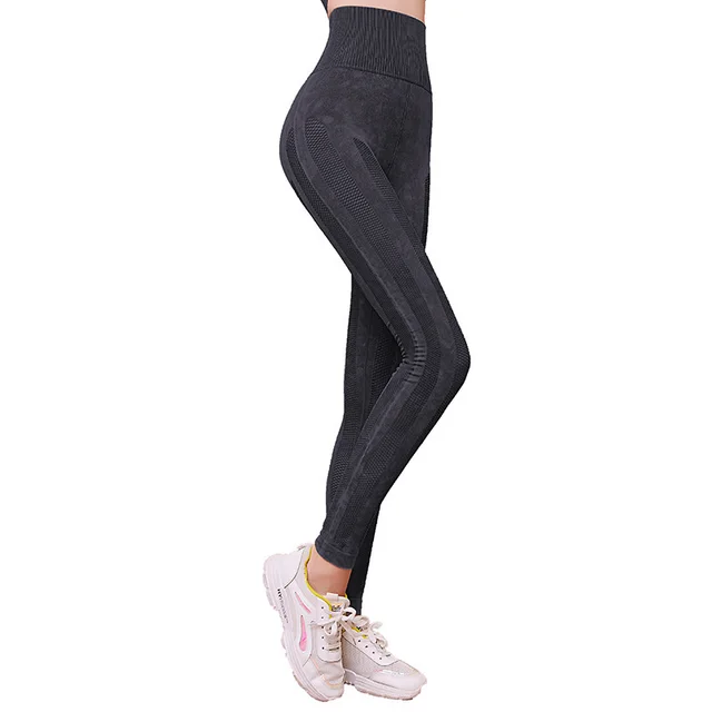 European And American Seamless High Stretch Leggings Black - Shop at LoveMi
