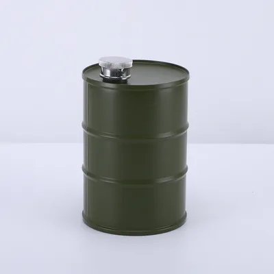 Stainless Steel Oil Barrel Hip Flask Germany Imported 304 Beer Barrel Large Capacity Beer Can Oil Barrel Kettle Green - Shop at LoveMi