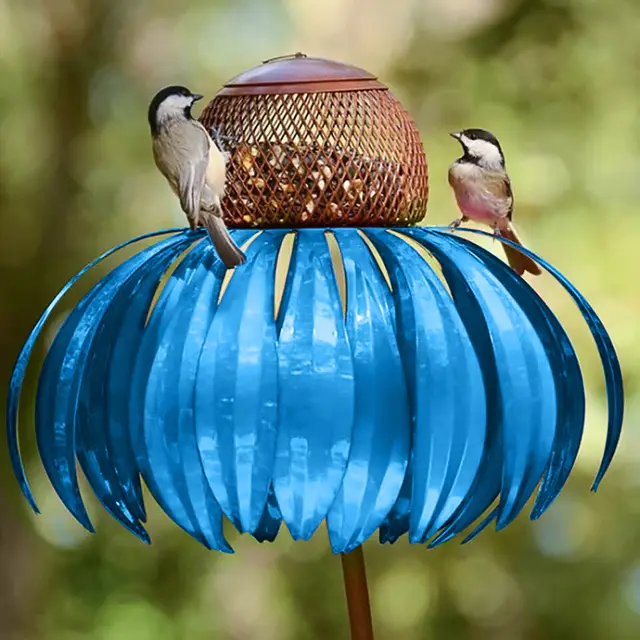 Garden Petal Shape Bird Feeder Blue - Shop at LoveMi