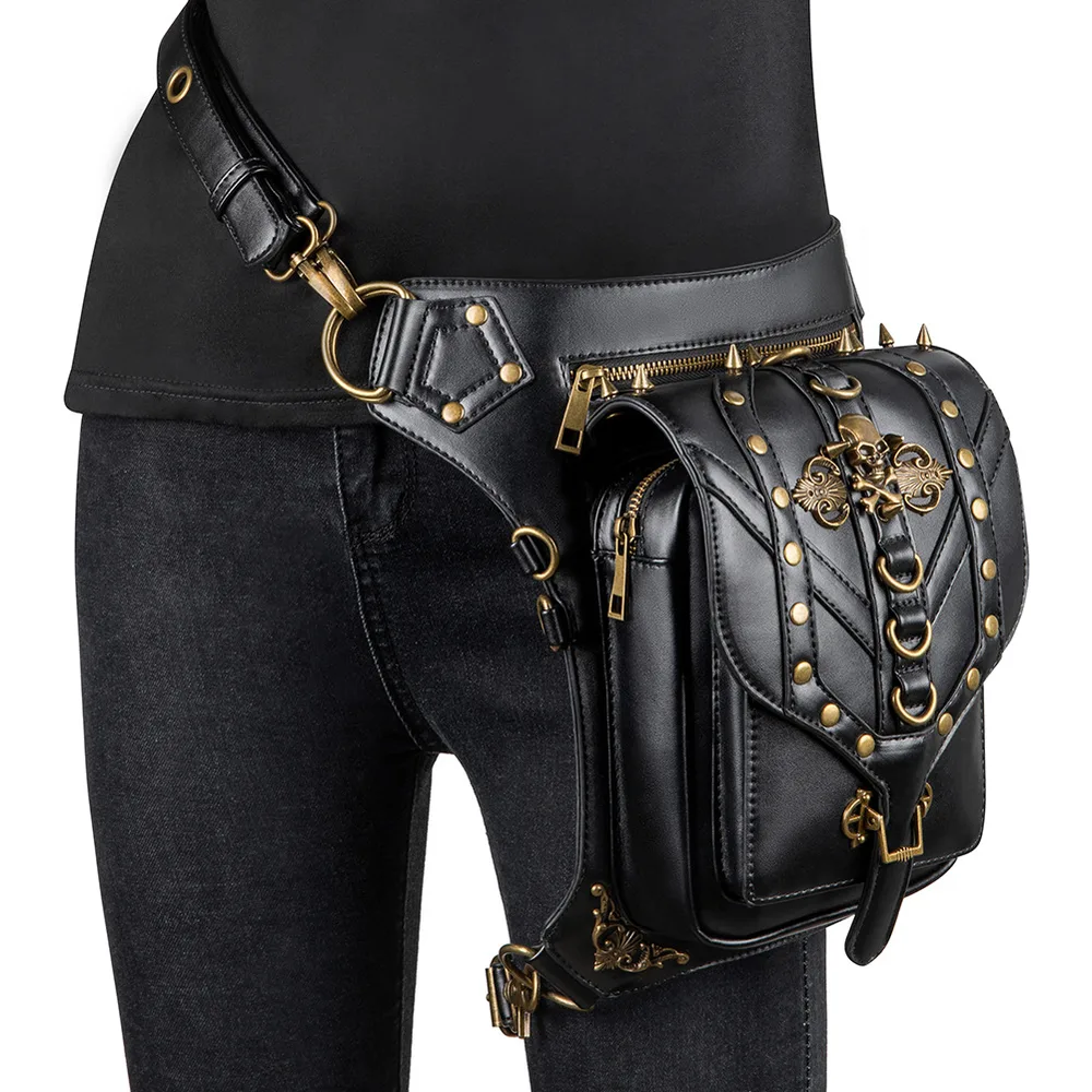Spot Chain Bag Female Small Bag Steampunk Retro Locomotive Bag Lady Shoulder Messenger Bag Female Waist - Shop at LoveMi