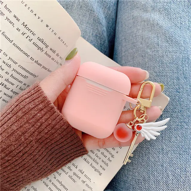 Compatible with Apple, The Protective Cover Is Suitable For The Cute AirPods Pro Bluetooth Headset Silicone Case Cover Pink - Shop at LoveMi