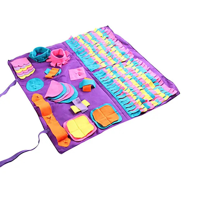 Pet Training Mat, Pet Supplies, Pet Training Blanket, Splicing Dog Sniffing Mat Photo Color - Shop at LoveMi