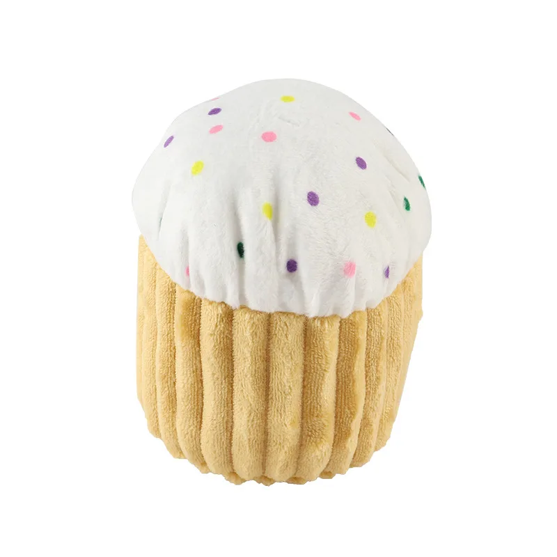 Cat Pressing Fun, Vocalizing, Chewing Toy, Pet Cone Cake Toy Cake White - Shop at LoveMi