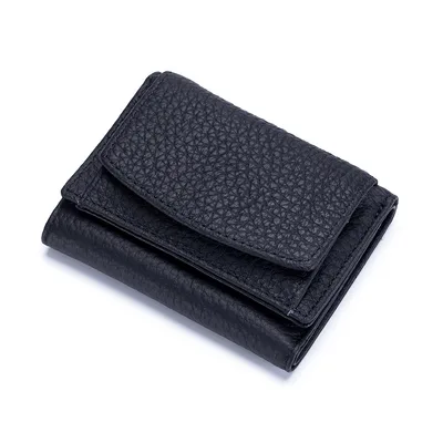 Small Wallet, Leather Coin Purse, Wallet, Short Female Wallet Black - Shop at LoveMi