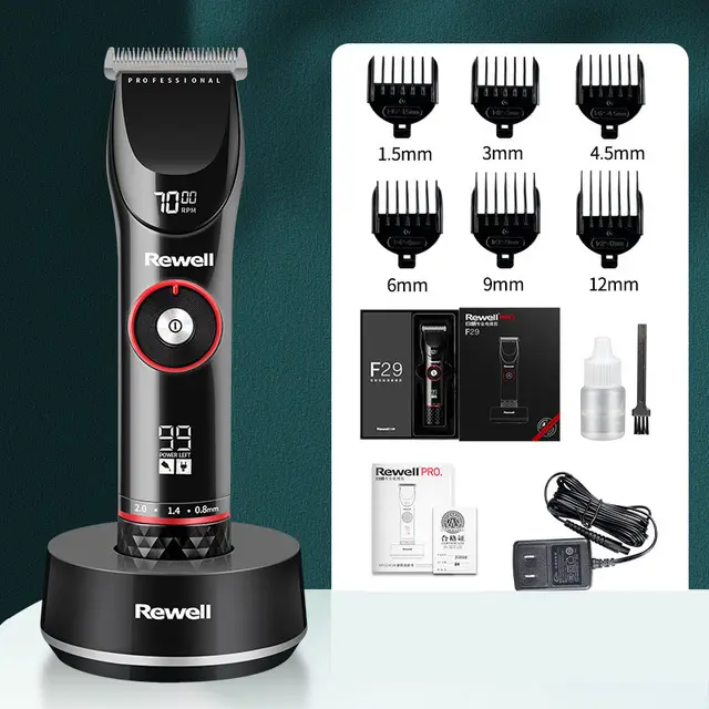 Sale Riwei Hairdresser Electric Push Scissors Household Electric Shaver Rechargeable Push Professional Hair Salon Black - Shop at LoveMi