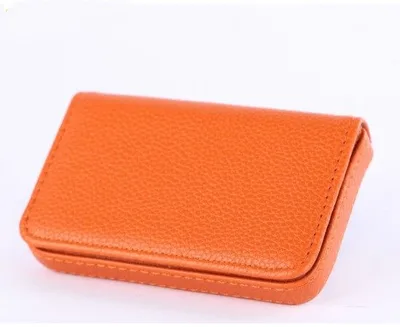 Business Card Pack Card Id Holder Bank Credit Card Pack Custom Name Logo Orange - Shop at LoveMi