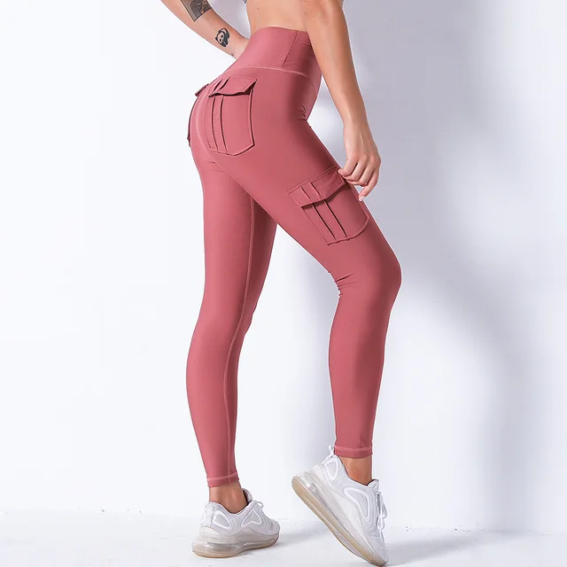 Pants High Waist Quick drying Running Fitness Buttocks Trousers Pink - Shop at LoveMi