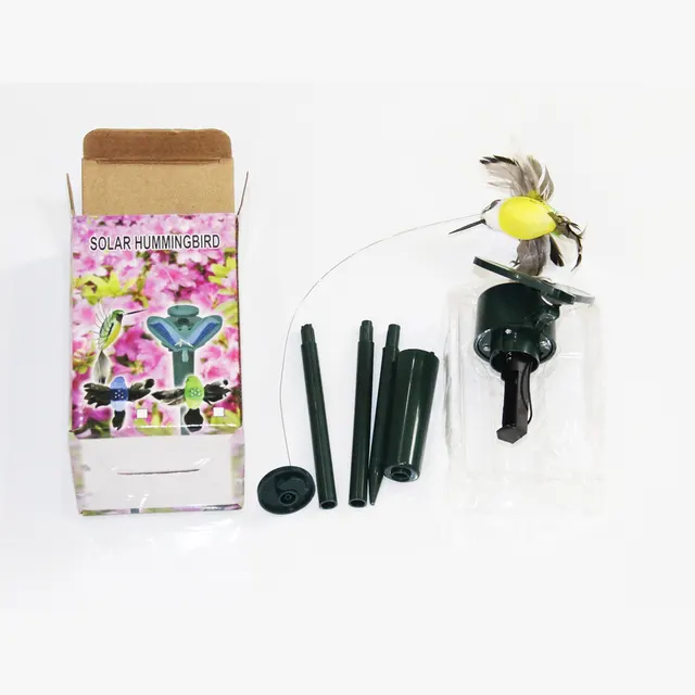 Solar Feather Bird Gardening Forest Home Decoration Handicraft Ornaments Random Color - Shop at LoveMi