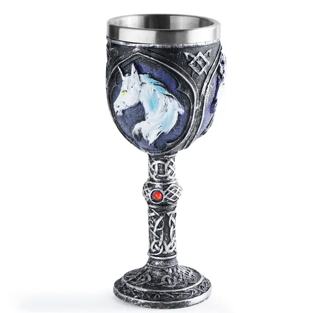 Skull Wine Glass Resin Skull Rh6191 - Shop at LoveMi