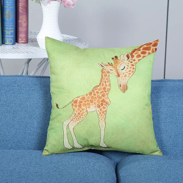 British Style Square Pillow Personality Fawn Home Sofa Cushion 2Style - Shop at LoveMi
