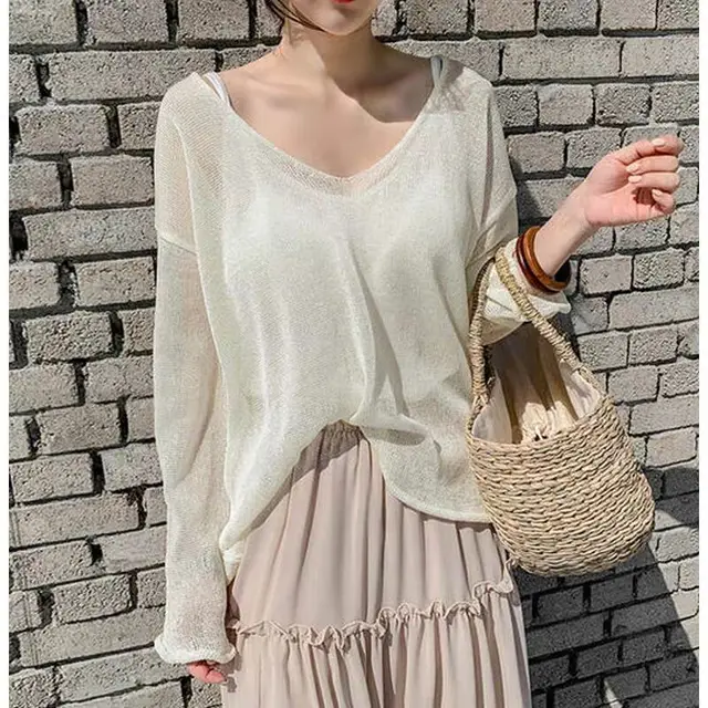 Summer Thin Long Sleeved Sun Protection Clothing Blue - Shop at LoveMi