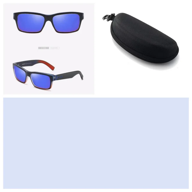 European And American Sports Cycling Polarized Sunglasses Frame Blue Set - Shop at LoveMi