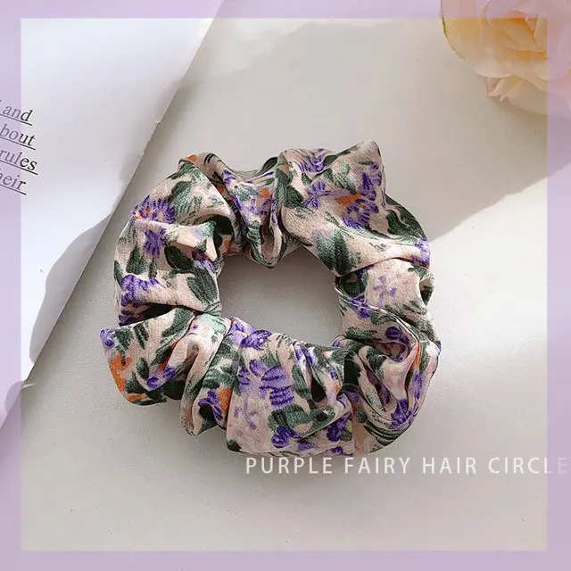 Super Fairy Purple Pig Intestine Hair Tie Headdress - Shop at LoveMi