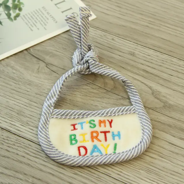 Hand woven Bib Cat And Dog Bib Blue - Shop at LoveMi