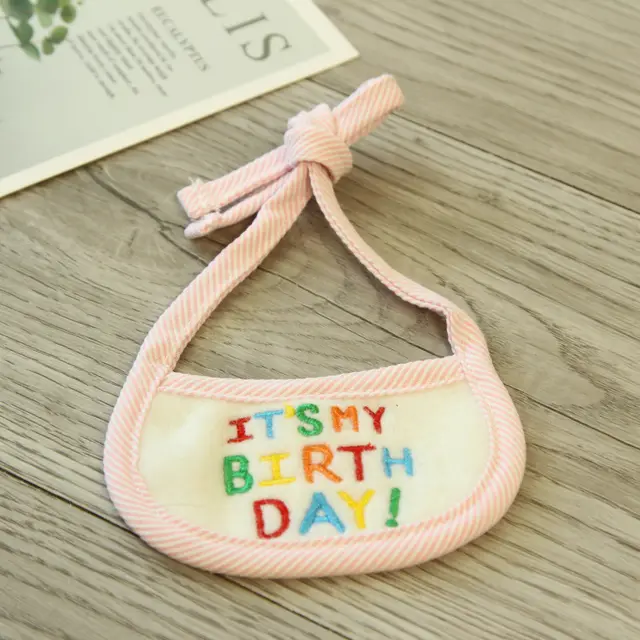 Hand woven Bib Cat And Dog Bib Pink - Shop at LoveMi