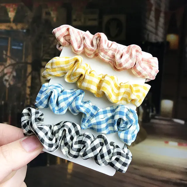 Large Intestine Hair Ring Color Cloth Art Hair Rope Female Korean Forest Net Red Small Intestine Rubber Band Female Hair Rope - Shop at LoveMi