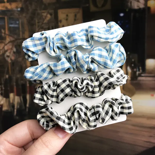 Large Intestine Hair Ring Color Cloth Art Hair Rope Female Korean Forest Net Red Small Intestine Rubber Band Female Hair Rope - Shop at LoveMi