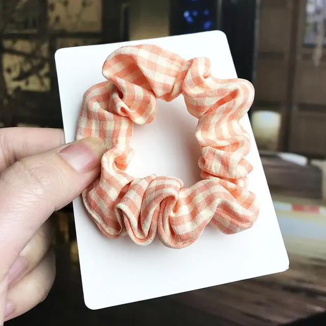 Large Intestine Hair Ring Color Cloth Art Hair Rope Female Korean Forest Net Red Small Intestine Rubber Band Female Hair Rope N - Shop at LoveMi