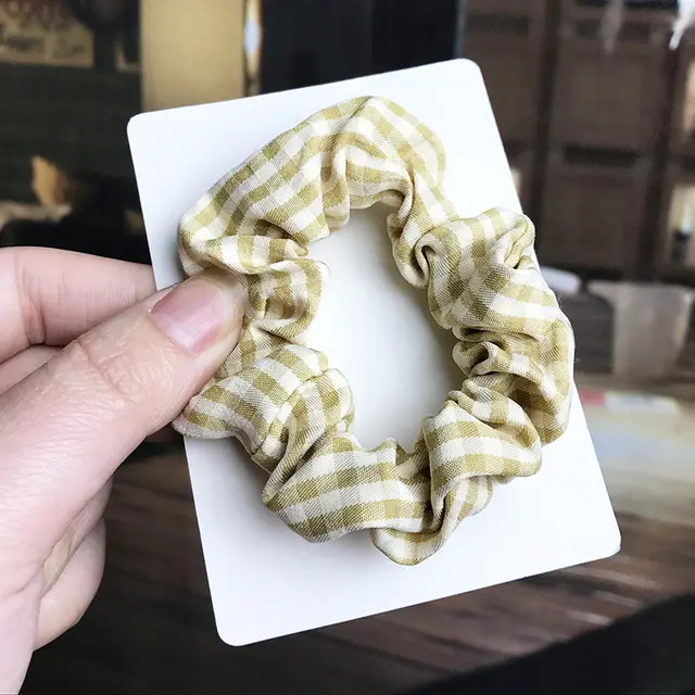 Large Intestine Hair Ring Color Cloth Art Hair Rope Female Korean Forest Net Red Small Intestine Rubber Band Female Hair Rope O - Shop at LoveMi