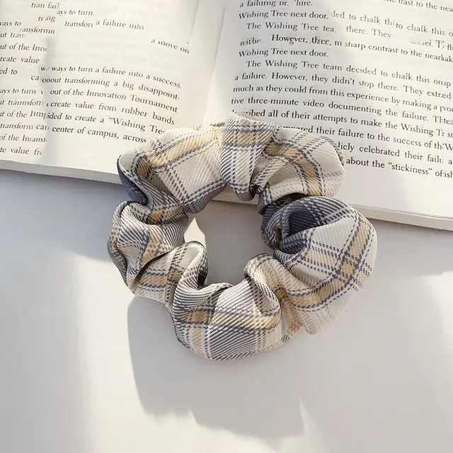 Jk Fat Intestines Pig Large Intestine Hair Ring South Korean Summer Headband Lemon Sea Yan - Shop at LoveMi