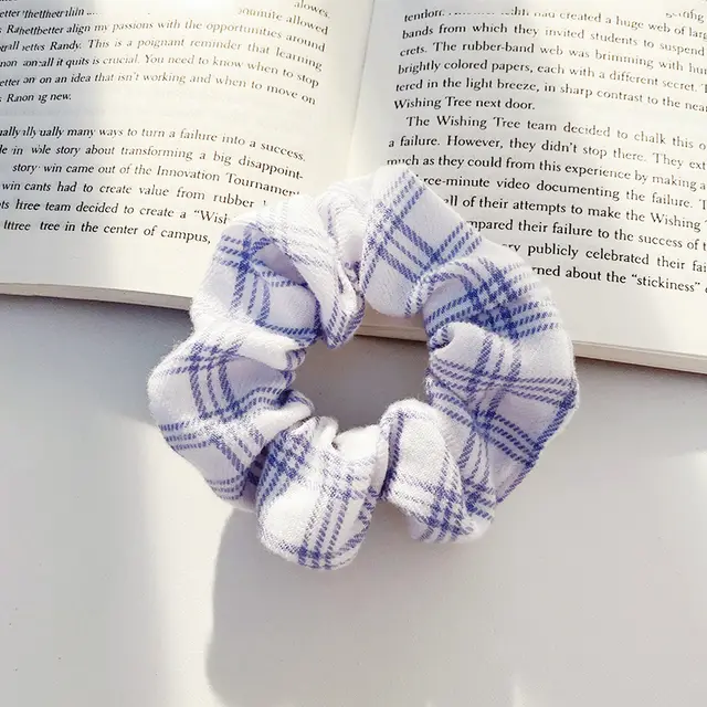Jk Fat Intestines Pig Large Intestine Hair Ring South Korean Summer Headband White Ten Steps - Shop at LoveMi