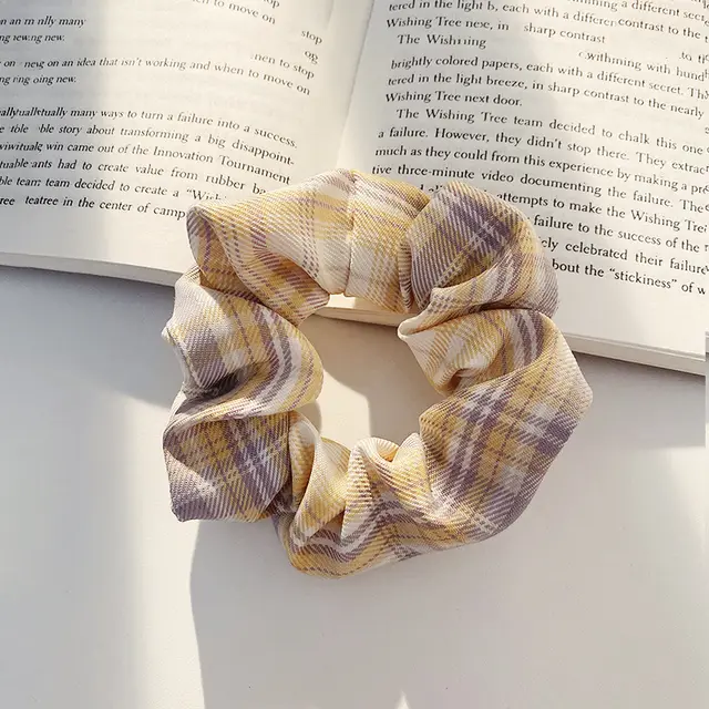 Jk Fat Intestines Pig Large Intestine Hair Ring South Korean Summer Headband Yamabuki - Shop at LoveMi