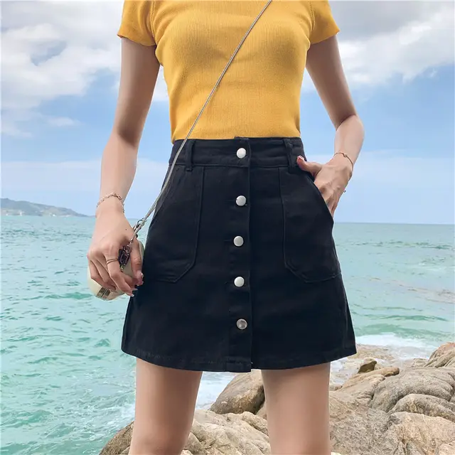 Anti Glare High Waist Culottes A Line Culottes Fat Mm Black - Shop at LoveMi