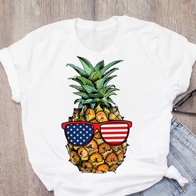 Hip Hop Summer New Fruit Pineapple Loose Short Sleeve 10Style - Shop at LoveMi