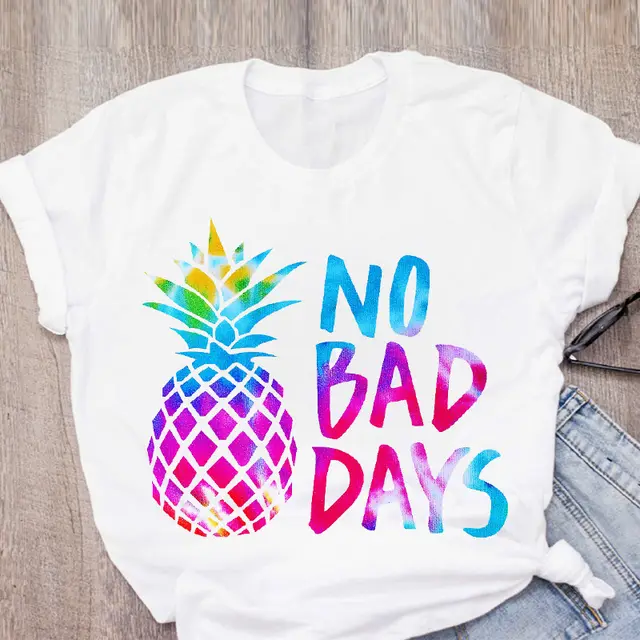 Hip Hop Summer New Fruit Pineapple Loose Short Sleeve 4Style - Shop at LoveMi