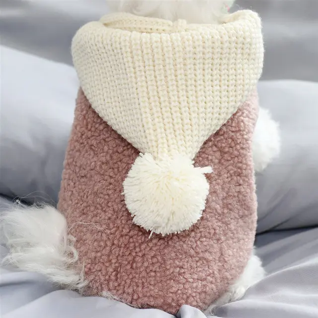 Thicken Warm Pet Cotton Clothes For Small Dogs Puppies Dog Clothes Bean Paste - Shop at LoveMi