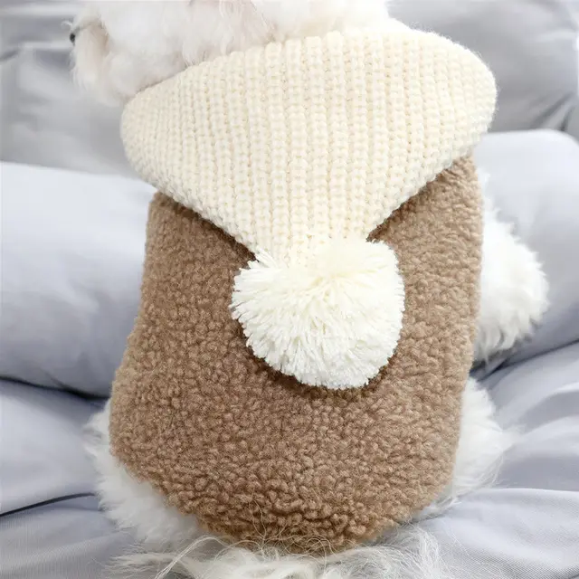 Thicken Warm Pet Cotton Clothes For Small Dogs Puppies Dog Clothes Coffee - Shop at LoveMi