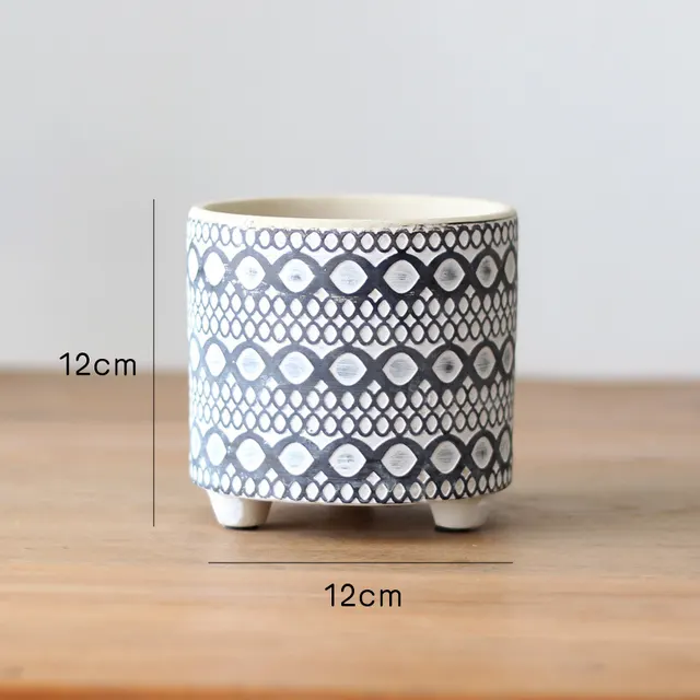 Creative Nordic Style With Desktop Planting Plant Garden Balcony Flower Small Round Pattern - Shop at LoveMi