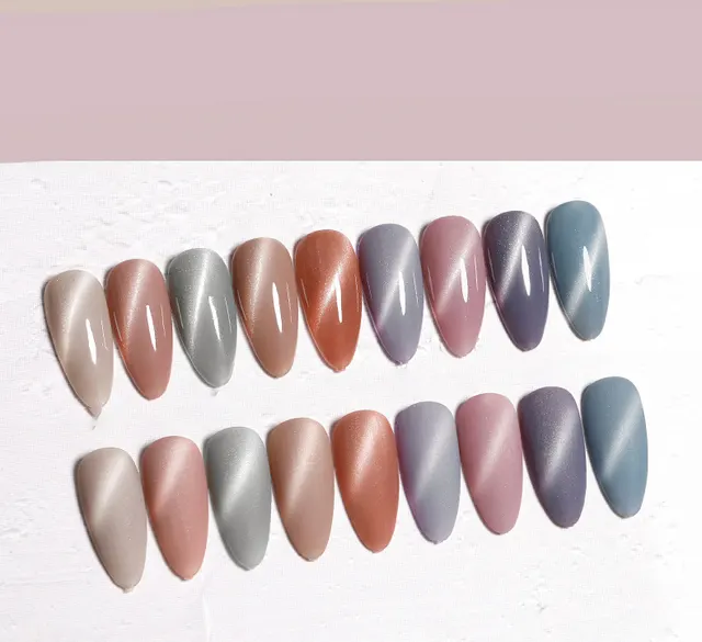 The New Cat'S Eye Ice Tea Naked Powder Dirty Purple Nail Polish Glue Nail Shop Special A36 - Shop at LoveMi
