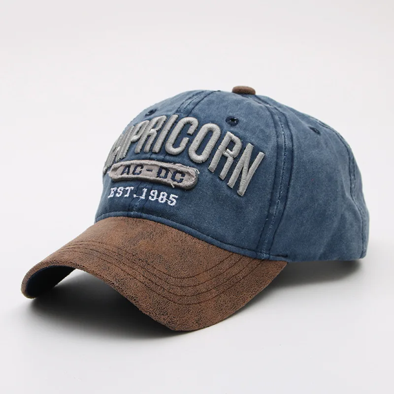 All Match Caps Washed Retro Fashion Old Sun Hats Blue - Shop at LoveMi