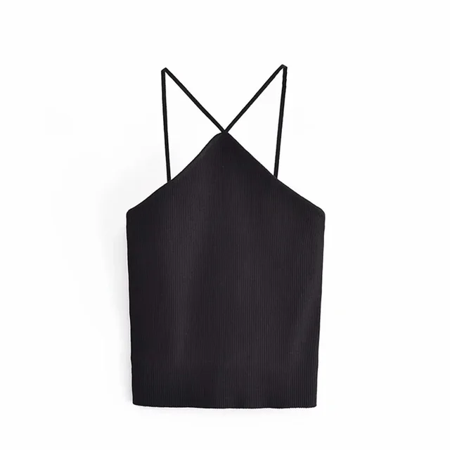 Pure Color Knitted Vest Summer Women'S Clothing Black - Shop at LoveMi