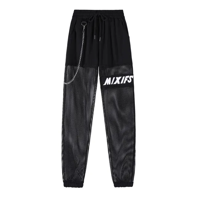 Street DS Hot Dance Dance Dixia Elastic Waist Net Pants Women Jazz Sexy Footwear Overalls Black - Shop at LoveMi