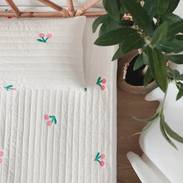 One Generation Agency Ins Embroidery Cartoon Quilted Washed Baby Bed Thin 1Style - Shop at LoveMi