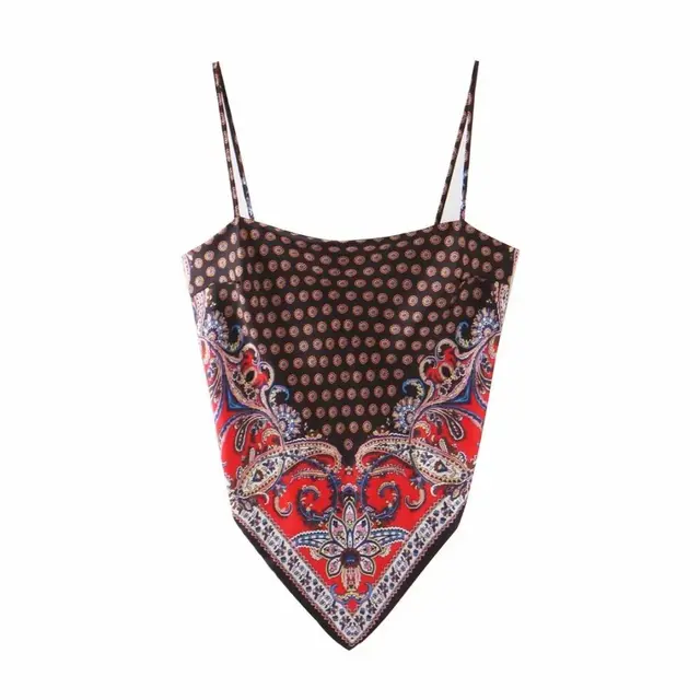 Shirt CAMIS Vest Spaghetti Strap Fashion Top Retro Sexy 2258Color - Shop at LoveMi