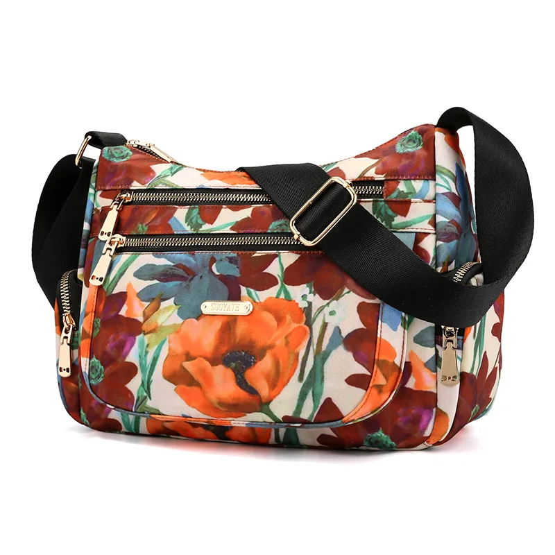Women'S Casual Multi Compartment Travel Messenger Bag Yellow - Shop at LoveMi