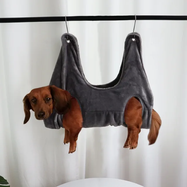 Pet Nails Trimming Pet Grooming Hammock Grey - Shop at LoveMi