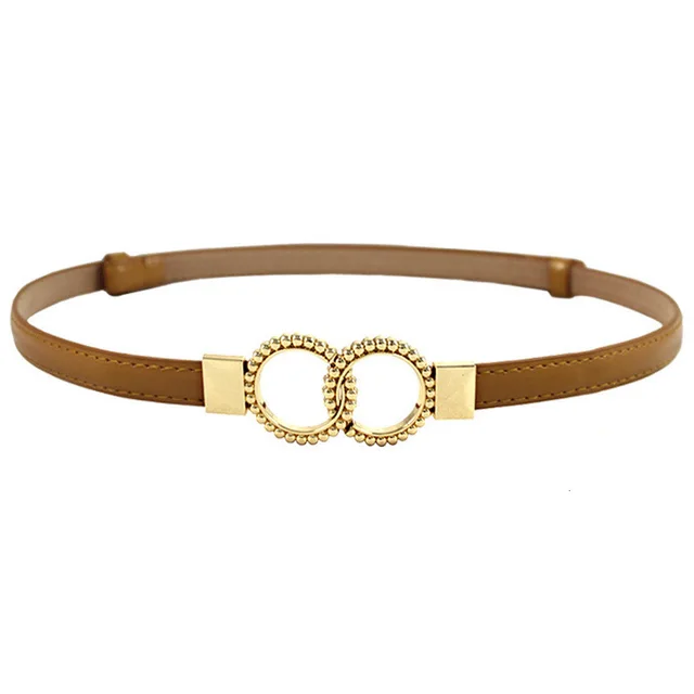 Women'S Decorative Dress With Belt Thin Belt Women'S Black Skirt Belt Accessories Camel - Shop at LoveMi